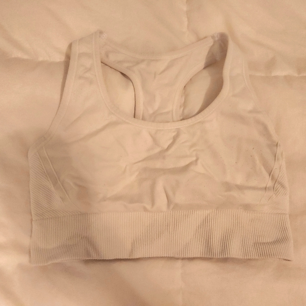 Forever 21 Cream Sports Bra Intimates